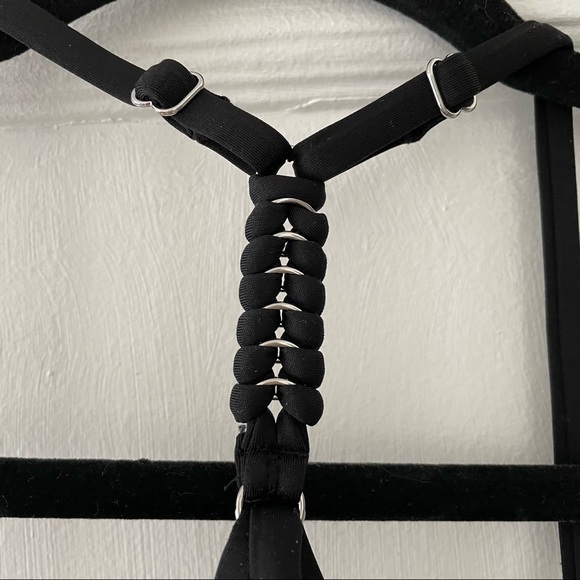 NWOT H&M Push Up Bikini Top with Metal Accents - Picture 7 of 8